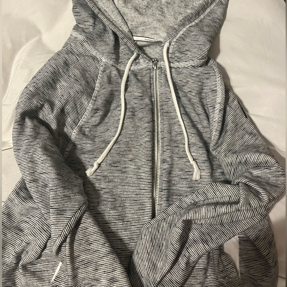 zip up victoria secret hoodie